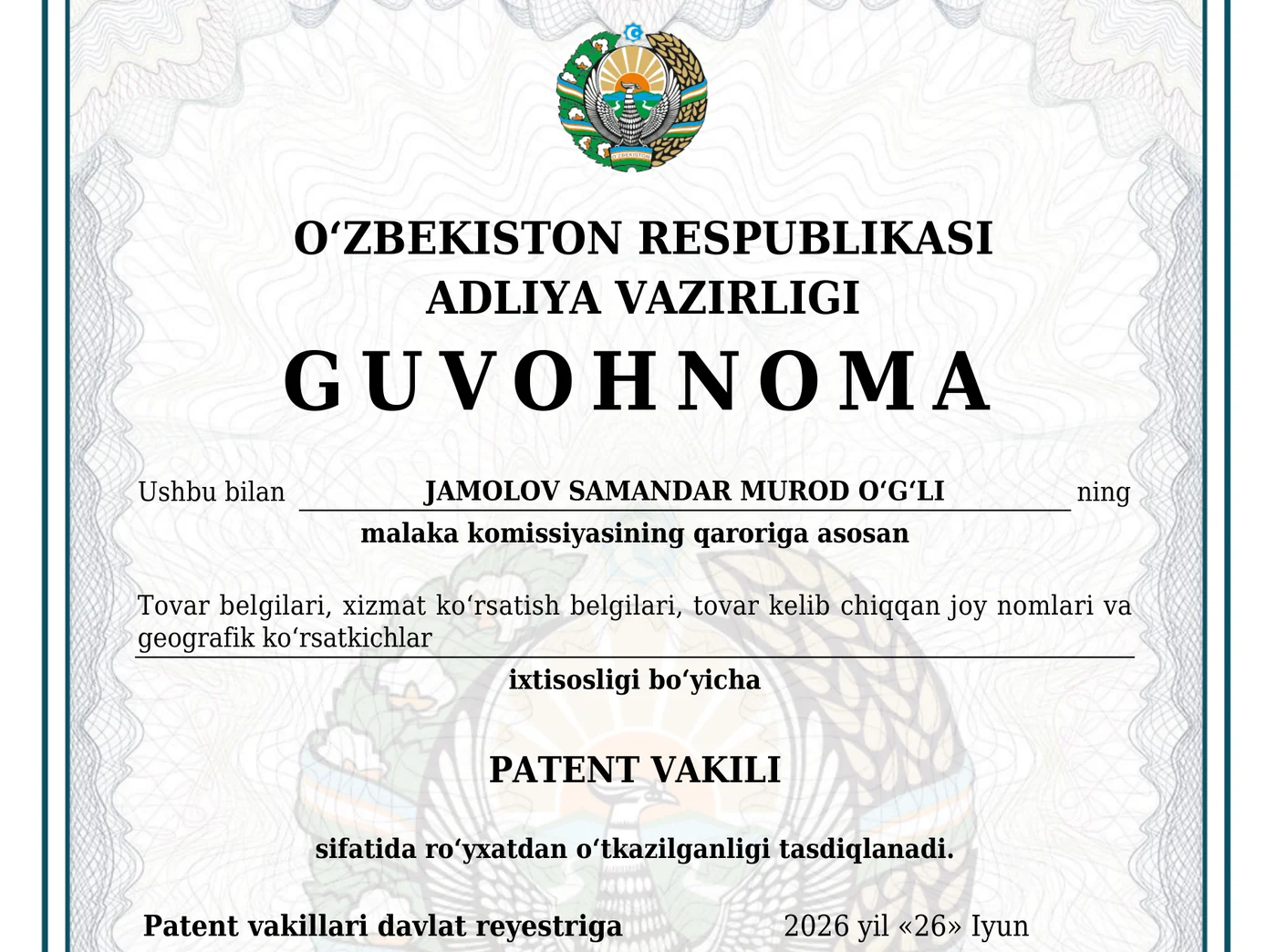 Patentlash xizmati